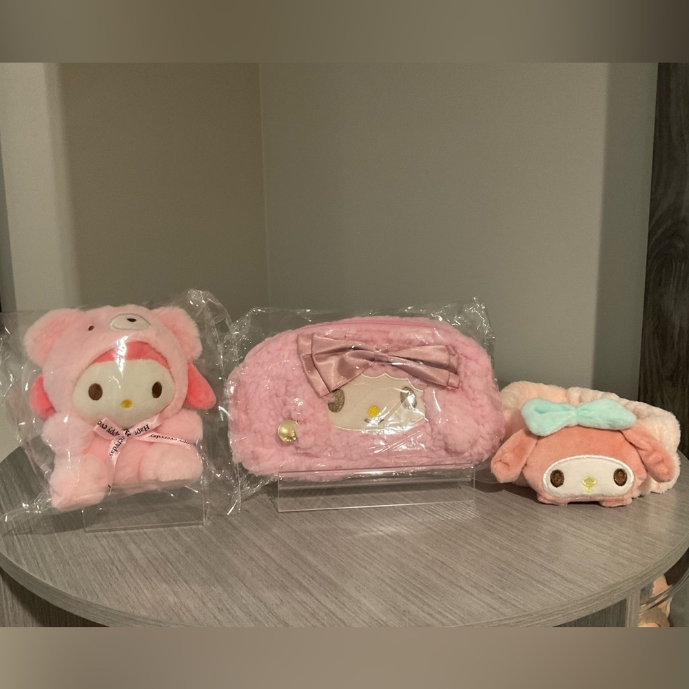 My Melody 3 Piece Plushy Bundle